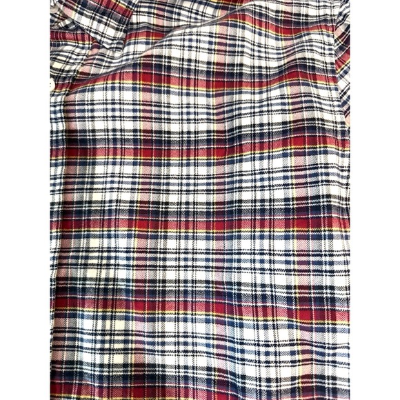 Frank & Eileen Finbar Red Black Navy Plaid Flannel Long Sleeve Button Down M - Picture 4 of 7